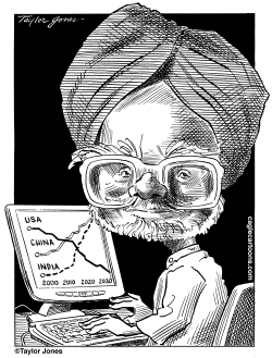 MANMOHAN SINGH by Taylor Jones