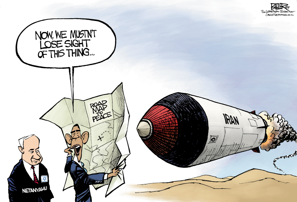  OBAMA AND ISRAEL by Nate Beeler