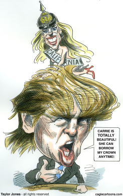 DONALD TRUMP AND MISS CALIFORNIA  by Taylor Jones