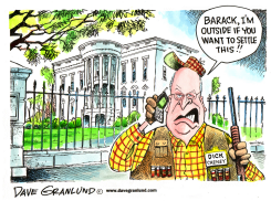 CHENEY VS OBAMA by Dave Granlund