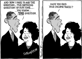 JUDGE SONIA SOTOMAYOR by Bob Englehart