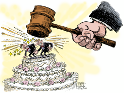 COURT STRIKES DOWN GAY MARRIAGE by Daryl Cagle