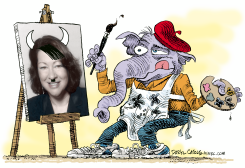 GOP PAINTS SOTOMAYOR PICTURE  by Daryl Cagle