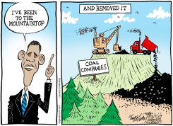 MOUNTAINTOP REMOVAL by Bob Englehart