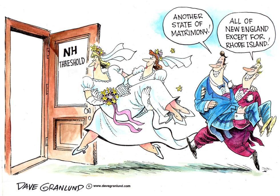  NH OKS GAY MARRIAGE by Dave Granlund