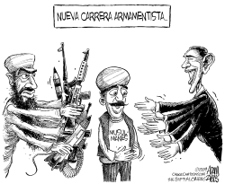 OBAMA BUSCA A LOS MUSULMANES by Adam Zyglis