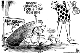 ABORTION CLINIC CLOSED by Mike Lane