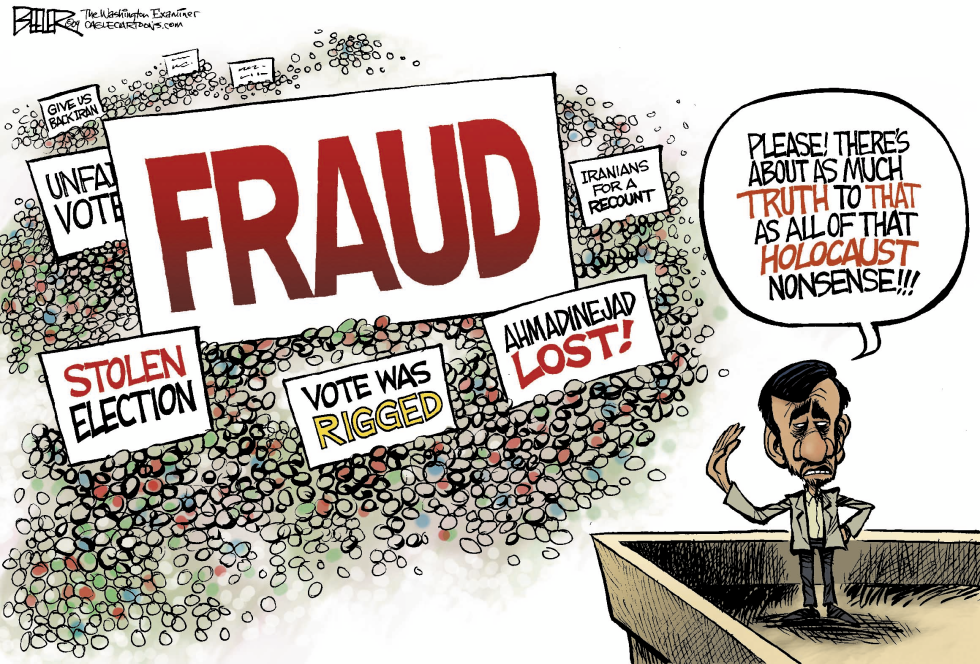  IRANIAN FRAUD by Nate Beeler