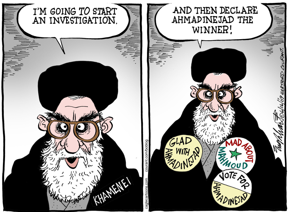  ELECTIONS IN IRAN by Bob Englehart