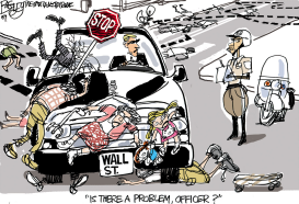 WALL STREET DRIVING by Pat Bagley