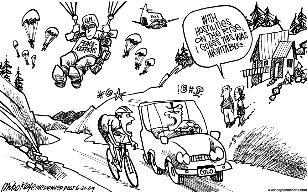  LOCAL CO BIKE RAGE by Mike Keefe