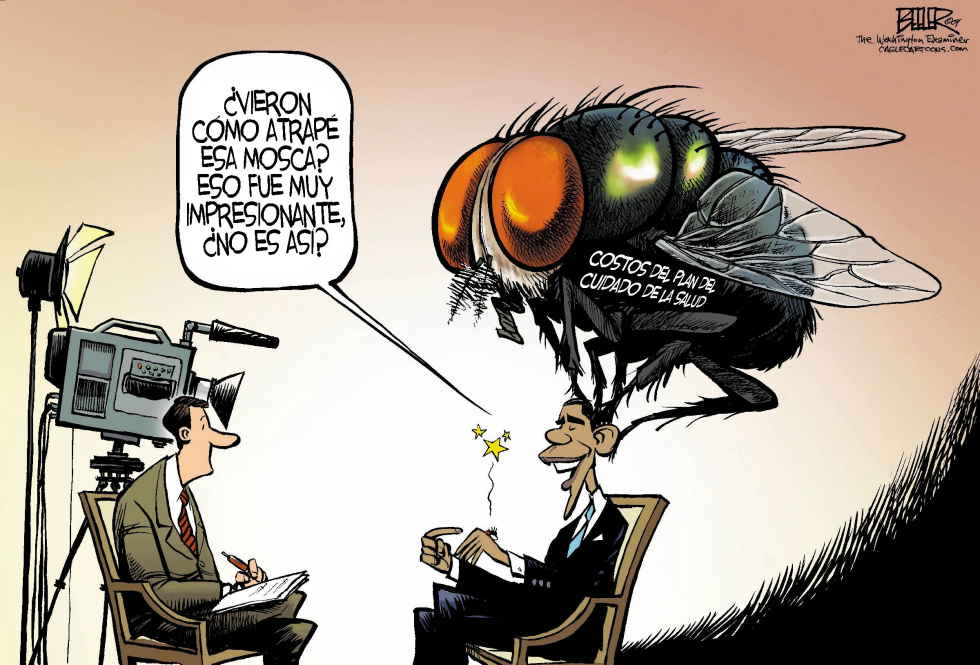  OBAMA EL MATAMOSCAS  by Nate Beeler