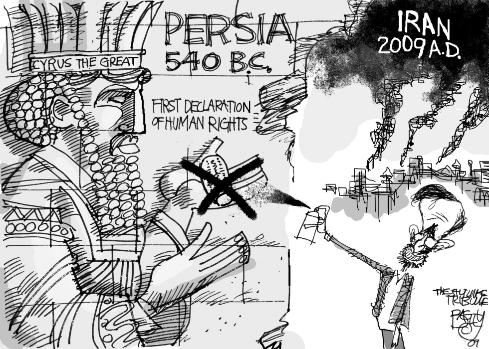  TAGGING IRAN by Pat Bagley