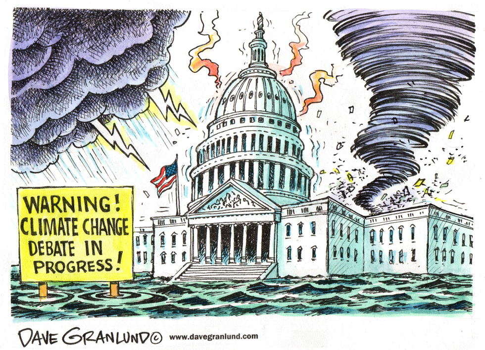  CLIMATE CHANGE BILL DEBATE by Dave Granlund