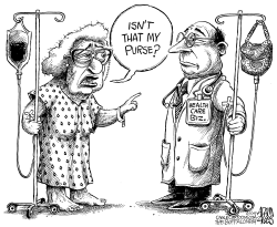 FOR PROFIT HEALTH CARE by Adam Zyglis