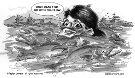 SARAH PALIN SALMON RUN by Taylor Jones