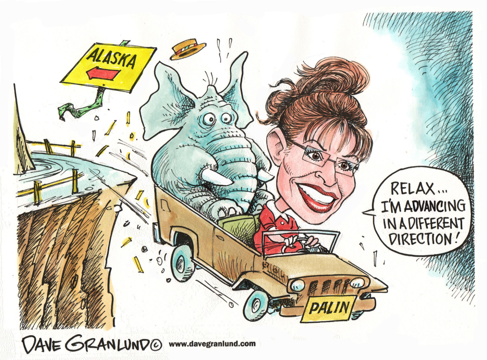  CORRECTED - GOV PALIN RESIGNS by Dave Granlund