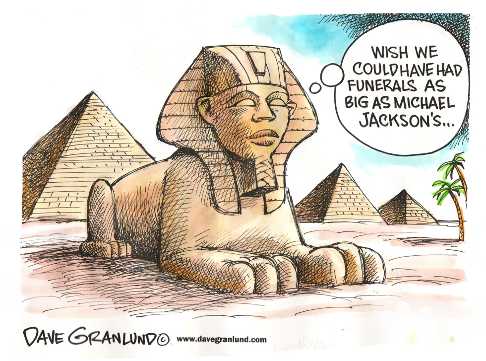  MICHAEL JACKSON FUNERAL by Dave Granlund