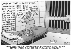 BERNIE MADOFF CALCULATES HIS RELEASE DATE by RJ Matson