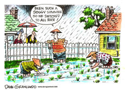 SOGGY SUMMER GARDENS by Dave Granlund