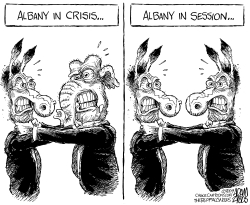 NY STATE ALBANY IN SESSION by Adam Zyglis