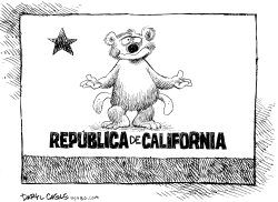 CALIFORNIA ESTA EN QUIEBRA by Daryl Cagle