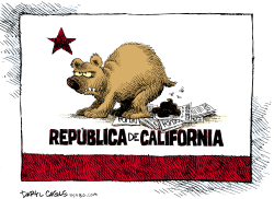 EL PRESUPUESTO DE CALIFORNIA Y SUS DEUDAS  by Daryl Cagle