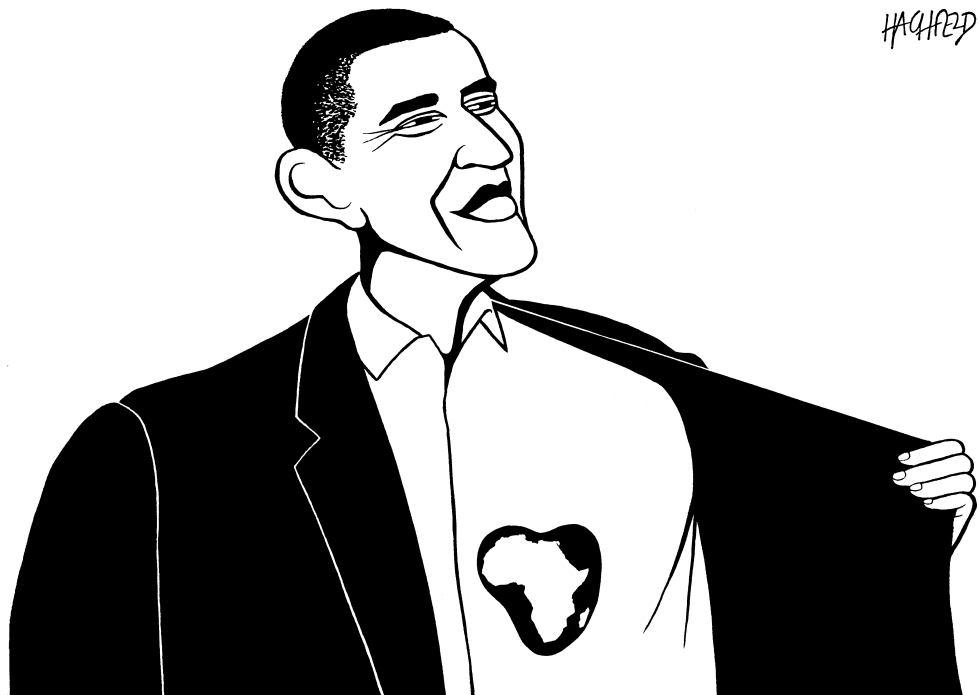  OBAMA IN AFRICA by Rainer Hachfeld