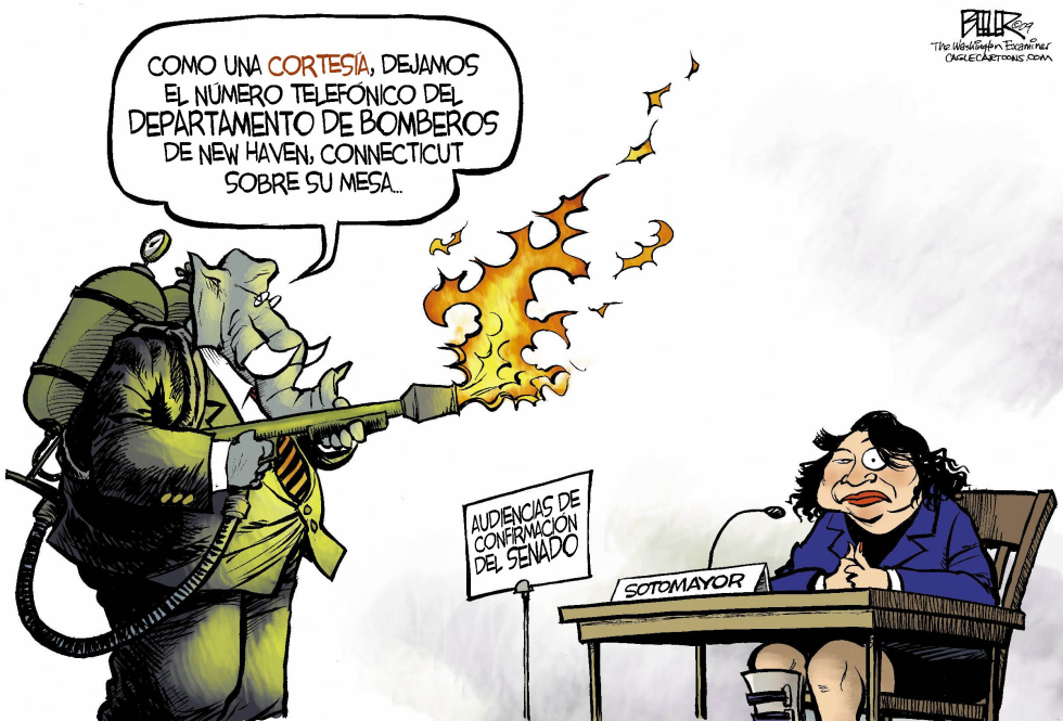  LA CONFIRMACION DE SOTOMAYOR  by Nate Beeler