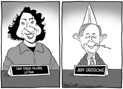 AUDIENCIAS DE SOTOMAYOR by Bob Englehart