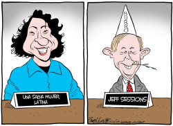 AUDIENCIAS DE SOTOMAYOR  by Bob Englehart