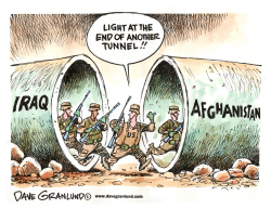 IRAQ AND AFGHANISTAN TUNNELS by Dave Granlund