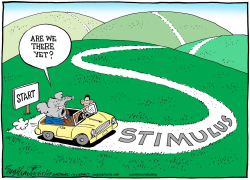 STIMULUS PROGRESS by Bob Englehart