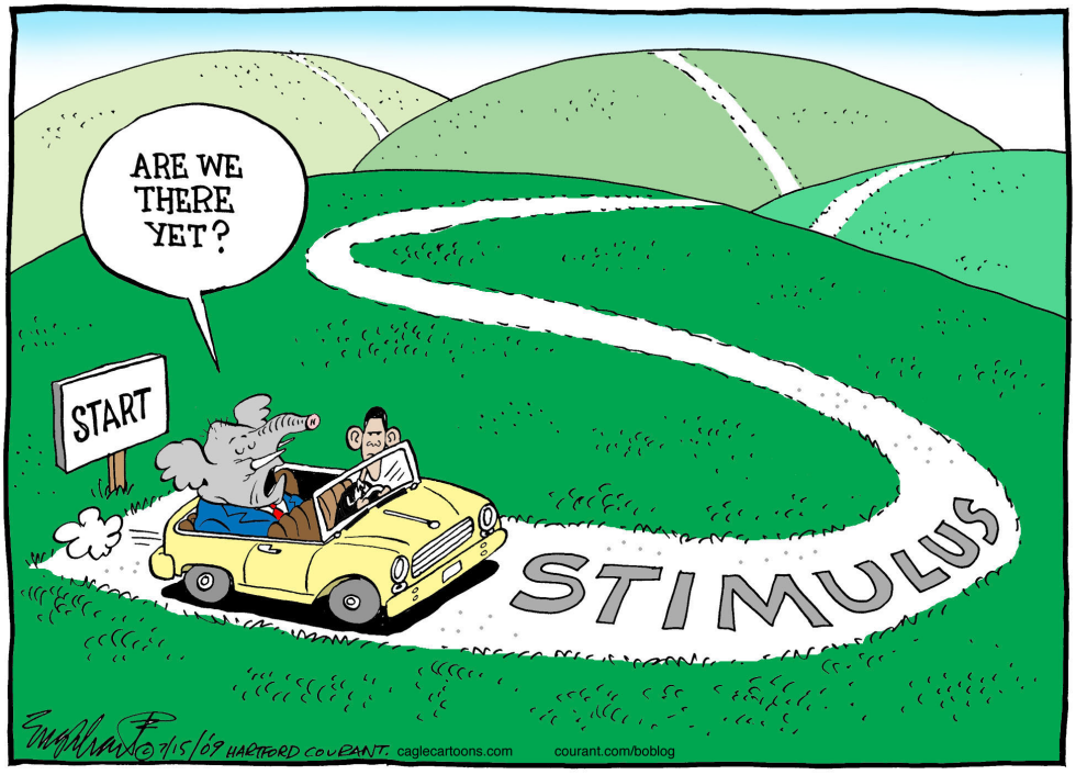  STIMULUS PROGRESS by Bob Englehart