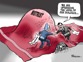 INDIA,PAKISTAN PEACE TALKS by Paresh Nath