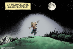 UN GRAN SALTO  by Nate Beeler