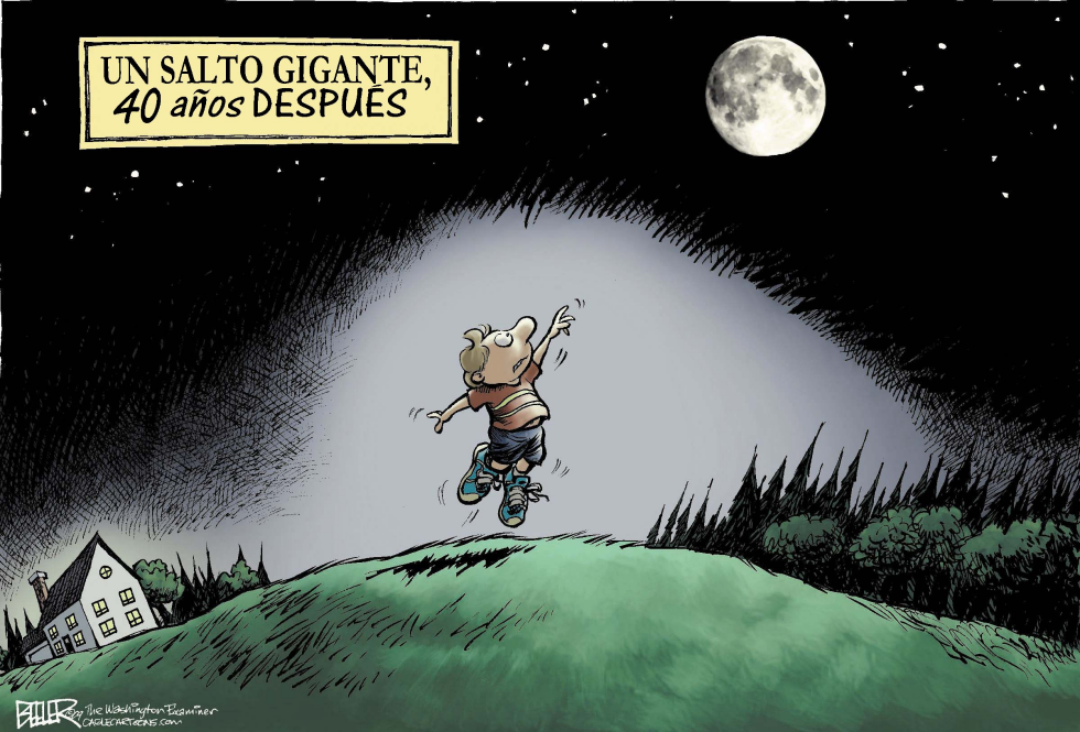  UN GRAN SALTO  by Nate Beeler