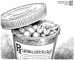 PILDORAS DE LA REFORMA AL CUIDADO DE LA SALUD by Adam Zyglis