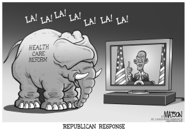 REPUBLICANS OFFER NO HEALTH REFORM PLAN by RJ Matson