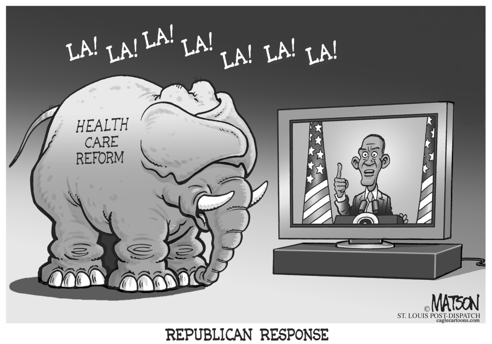  REPUBLICANS OFFER NO HEALTH REFORM PLAN by RJ Matson