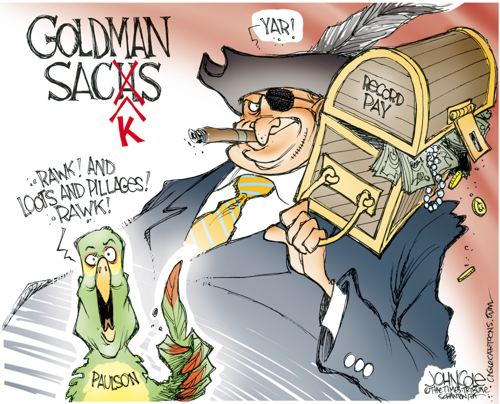  GOLDMAN SACKS LOOTS AND PILLAGES by John Cole