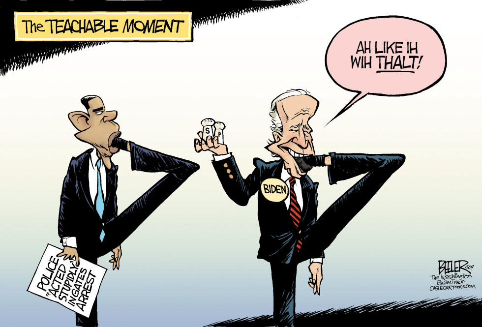  OBAMA ACTS STUPIDLY by Nate Beeler