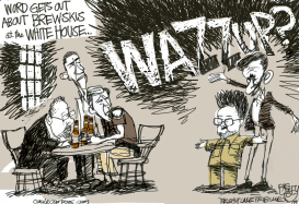 WHITE HOUSE BREWSKI by Pat Bagley