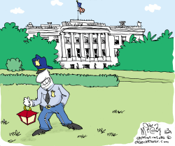 OBAMAS LAWN COP by Gary McCoy