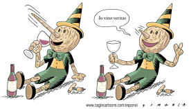 PINOCHO Y EL VINO by Osmani Simanca