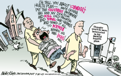 OBAMAS HEALTH PLAN by Mike Keefe