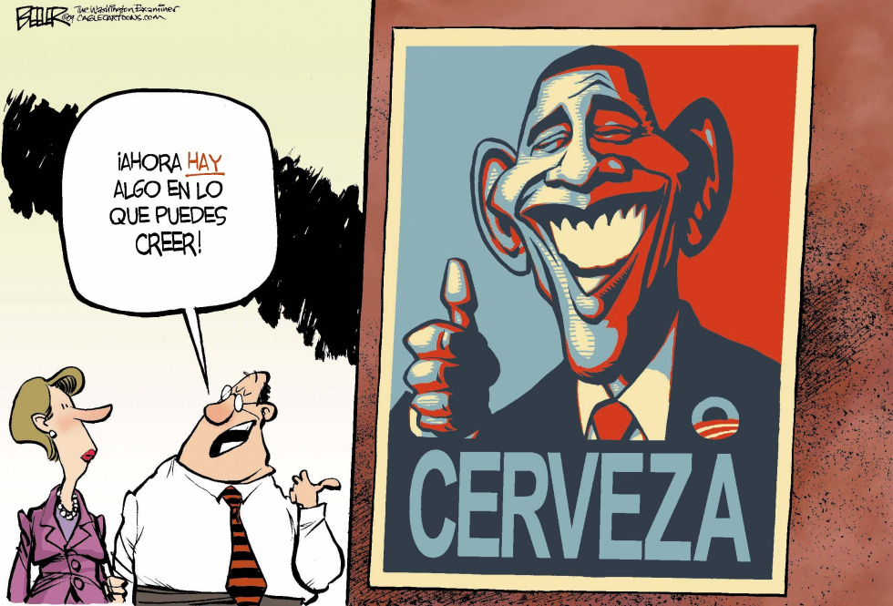  BEER WE CAN BELIEVE IN by Nate Beeler