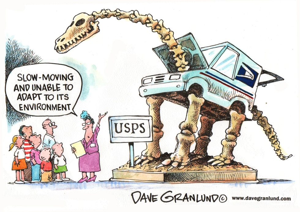  US MAIL FATE by Dave Granlund