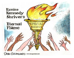 EUNICE KENNEDY SHRIVER by Dave Granlund