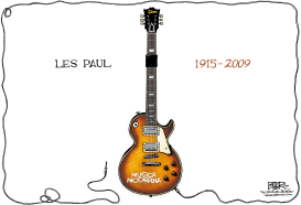 TRIBUTO A LES PAUL  by Nate Beeler